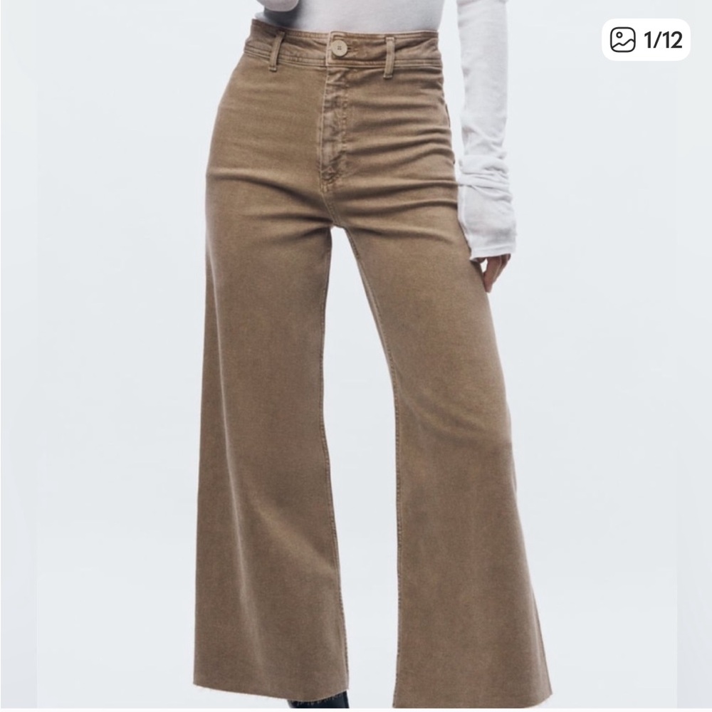 Zara the marine high waist wide leg jeans